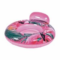 Tropical Inflatable Mesh Water Lounger with Backrest