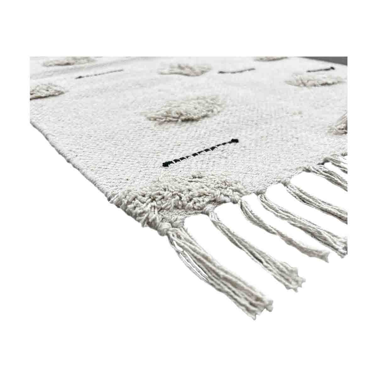 Tufted Tassel Rug, 33 in x 22 in, Natural