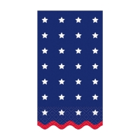 Scalloped Peppy Patriotic Paper Guest Towels, 16 ct