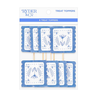 Ryder & Co Summer Tart Topper, Blue Paisley