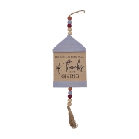 Harvest &#x27;Thankful&#x27; Wooden House Wall Art