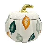 Ceramic Pumpkin Container