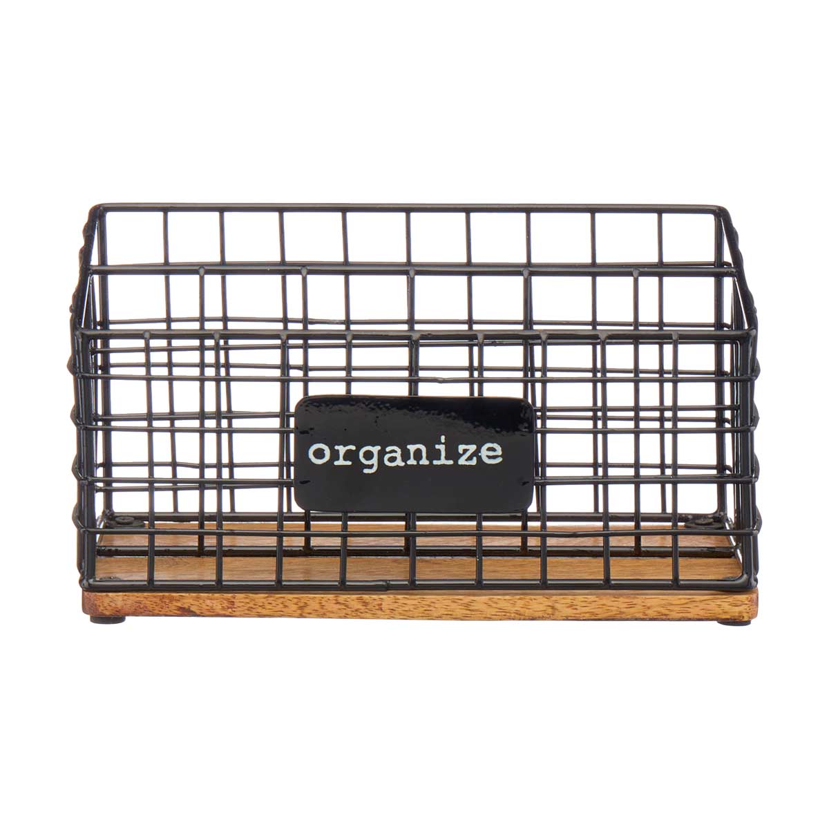 Wire Desktop Organizer, Black