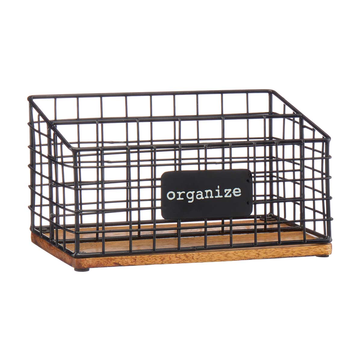 Wire Desktop Organizer, Black