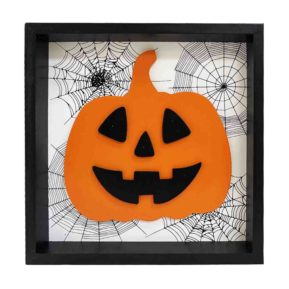 Halloween Pumpkin MDF Tabletop Box Décor