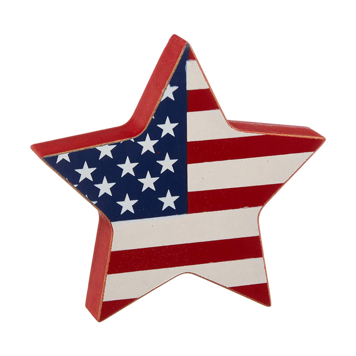 Decorative Patriotic Wooden Star Tabletop Decor