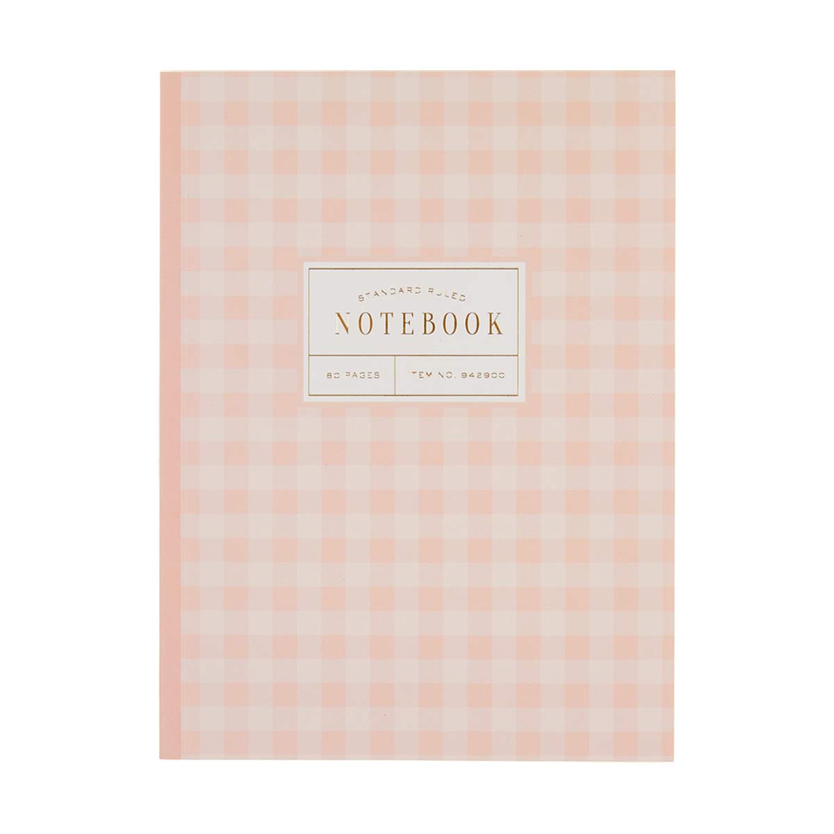 Gingham Standard Ruled Bound Journal Set 2 Count