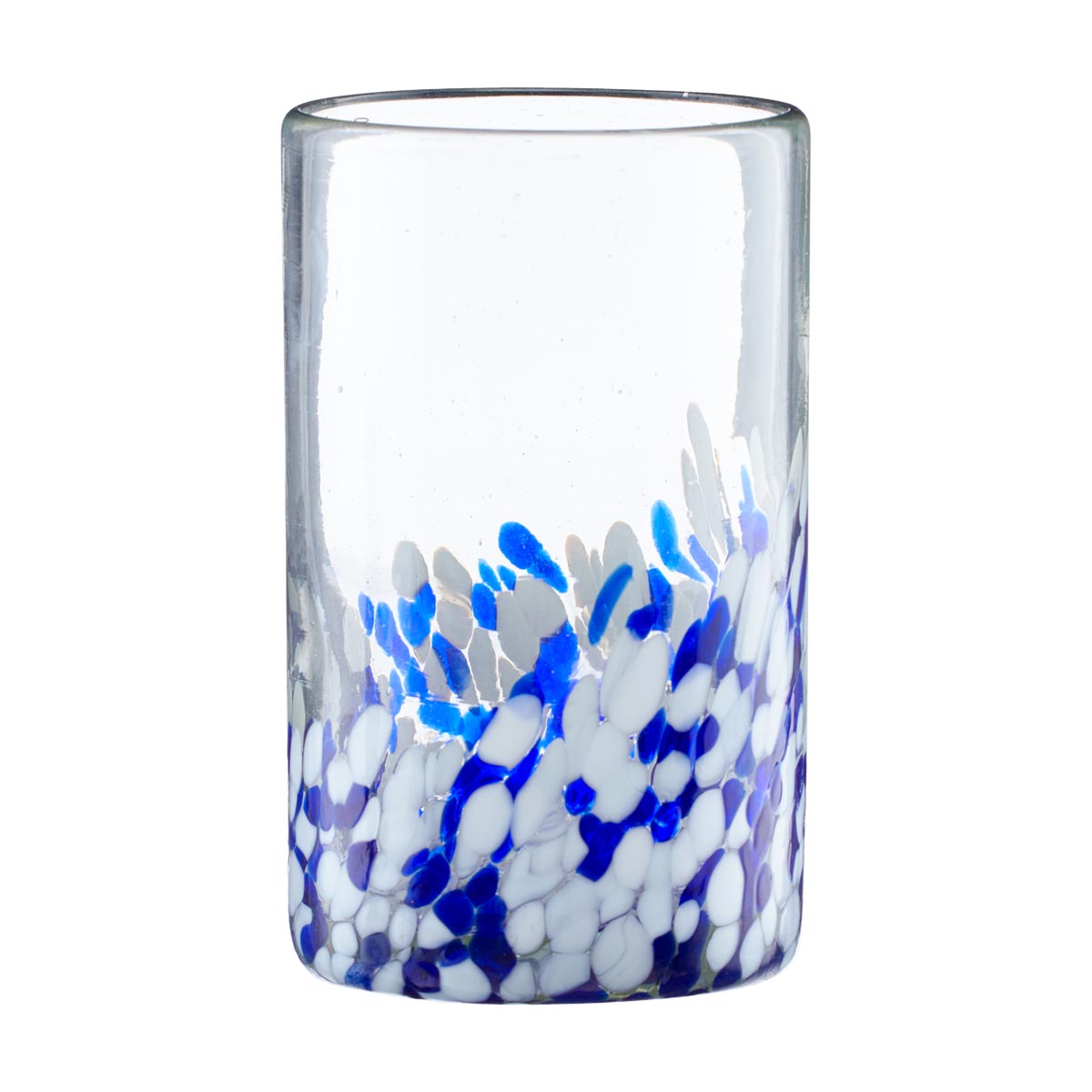 Puebla Blue and White Highball Glass