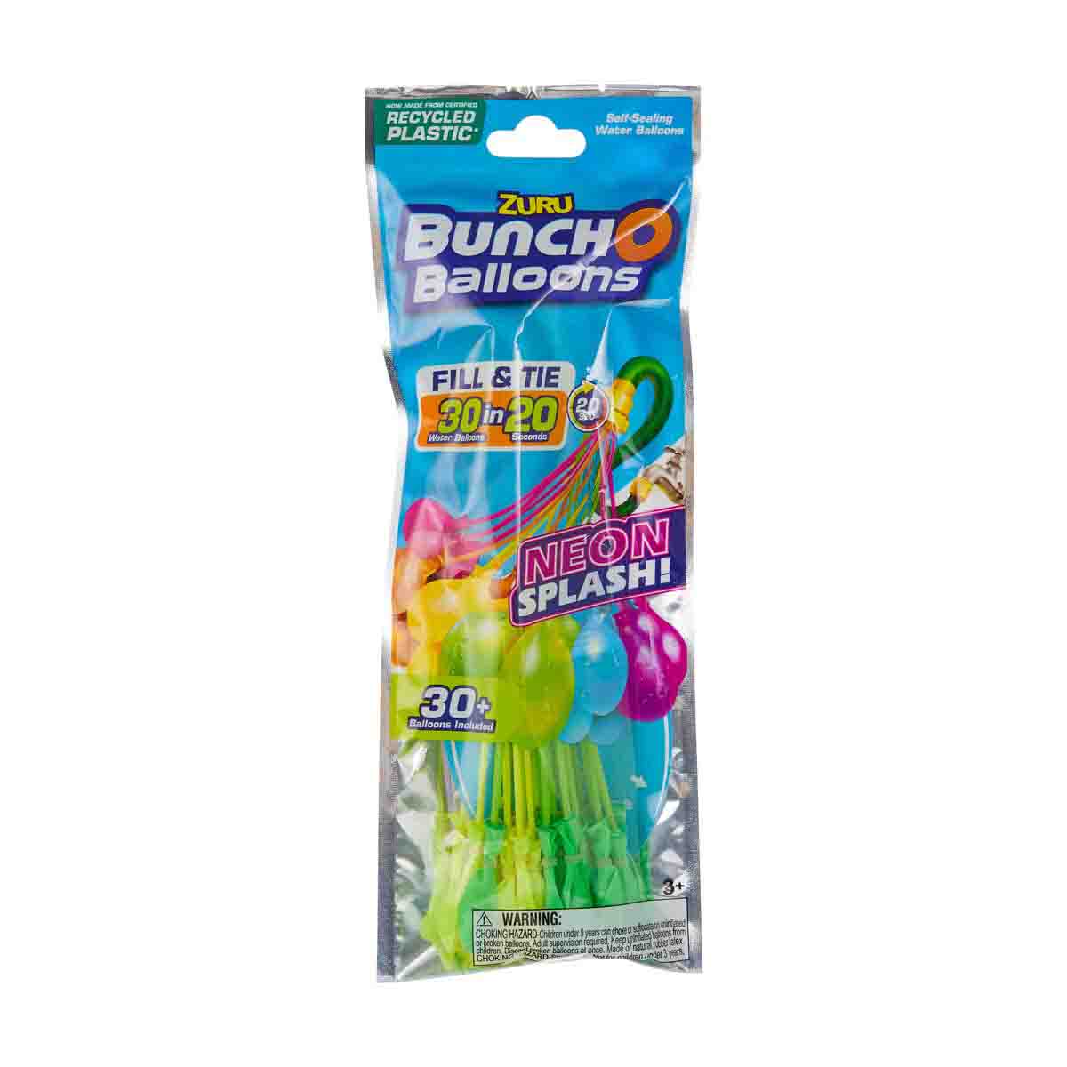 Zuru Bunch O Balloons Neon Splash Water Balloons