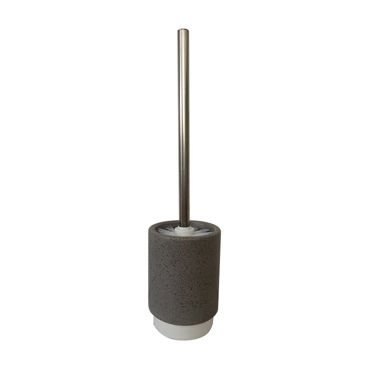 Ceramic Toilet Brush Holder, Gray