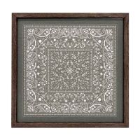 Wooden Paisley Decorative Wall Art, Green