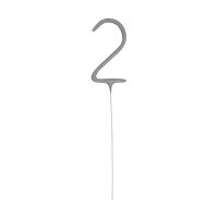 321 Party! Silver Number 2 Sparklers, 7 in, 6 Count