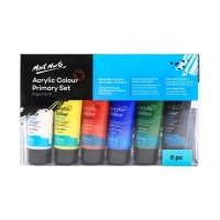 Mont Marte Signature Acrylic Color Primary Paint Set,