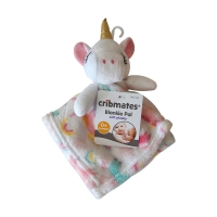 Cribmates Soft Plushy Unicorn Blankie Pal