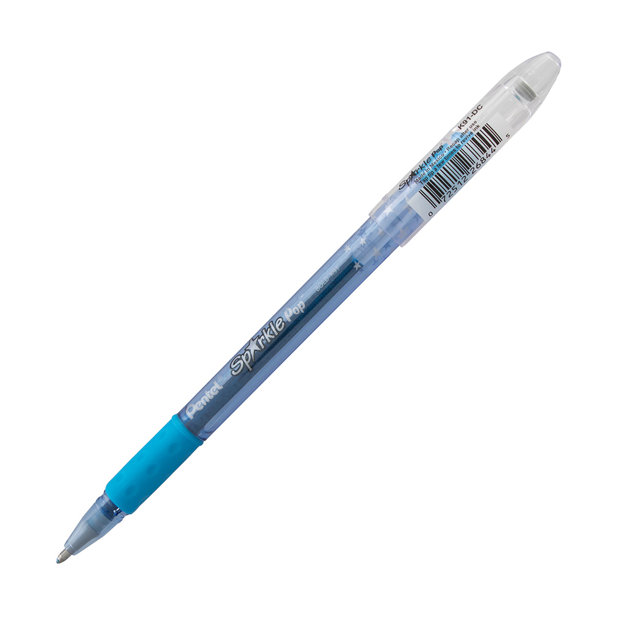 Pentel® Sparkle Pop™ Metallic Gel Pen, 1.0mm Bold Line, Blue-green Ink