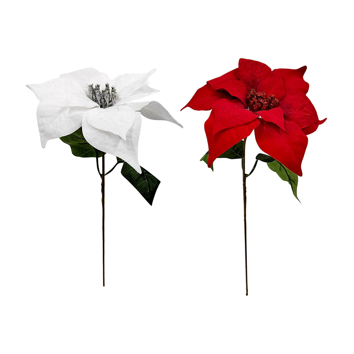 Artificial Poinsettia Pick