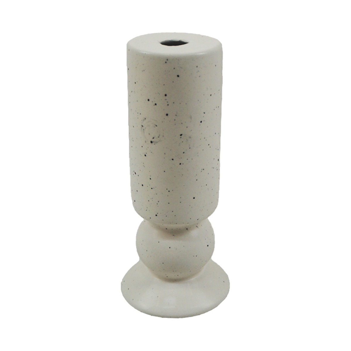 Decorative Dolomite Candle Stick, Cream