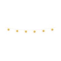 Groovy Birthday Daisy Honeycomb Tissue Garland, 6 ft
