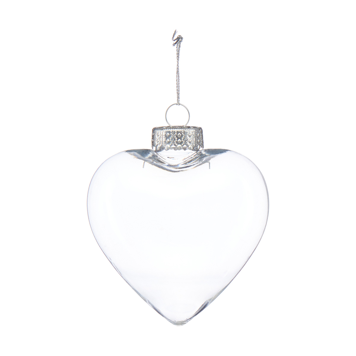 Heart Shaped Ornament, Clear