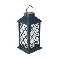 Traditional Design Plastic Solar Lantern, Blue