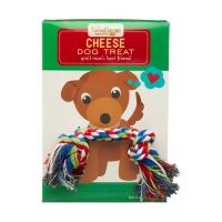 Too Good Gourmet Cheese Dog Treats with Rope Toy