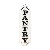'Pantry' Wooden Sign Wall, White