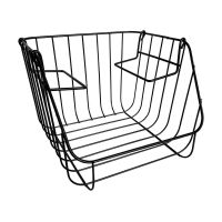 Open Front Basket, Black
