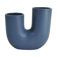 Decorative Ceramic 'U' Shaped Vase