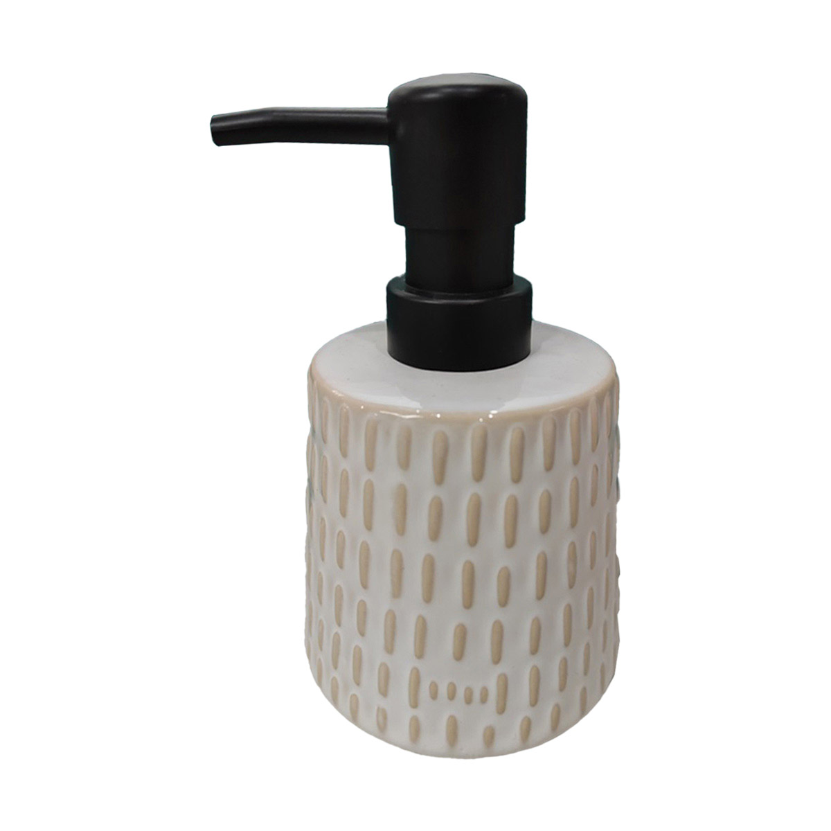 Embossed Ceramic Liquid Soap Pump Dispenser